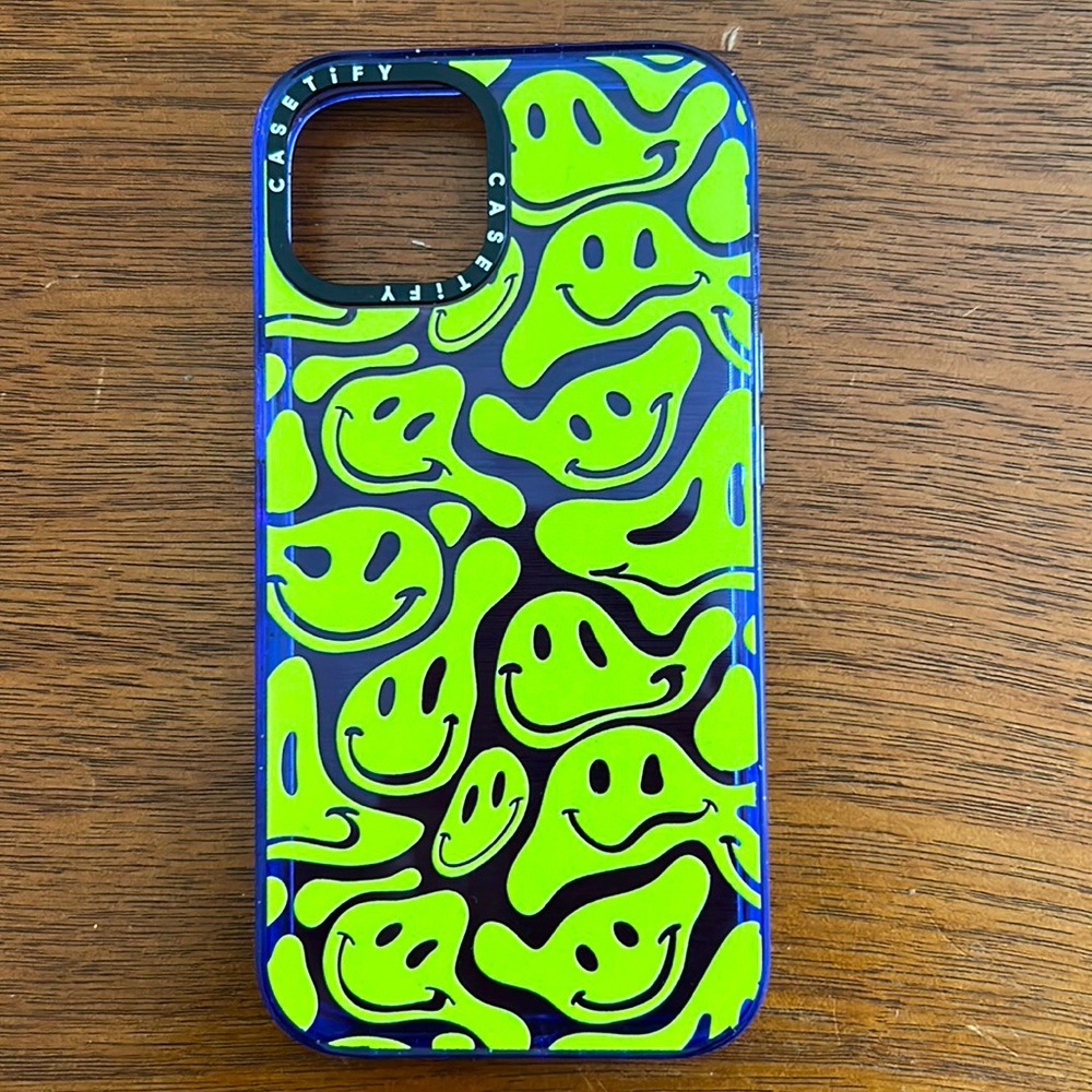 Casetify iPhone 14 case acid smiles
